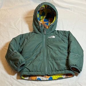 6-12M The North Face Forest Green Reversible Puffer Jacket